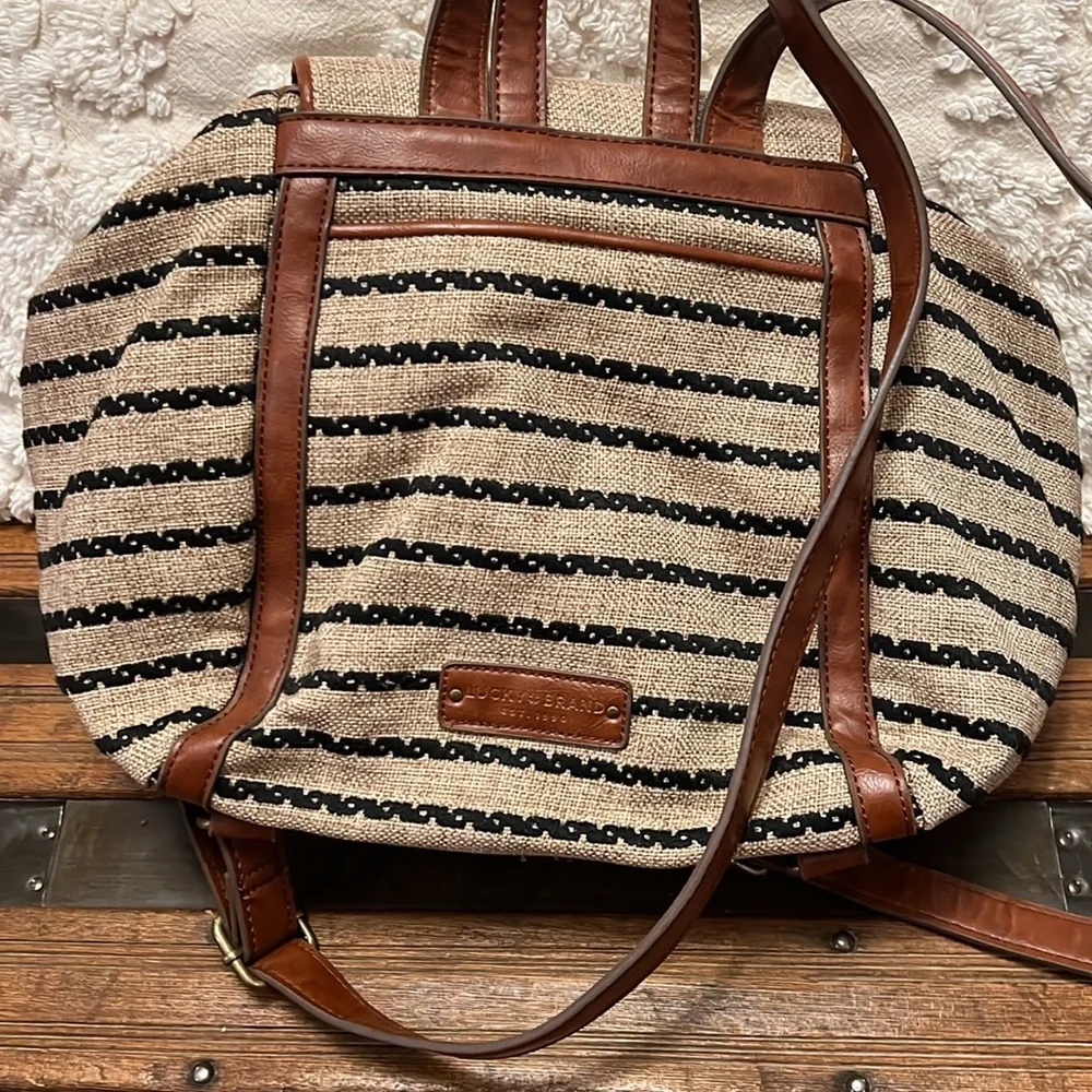 Lucky Brand canvas backpack - Picture 4 of 9